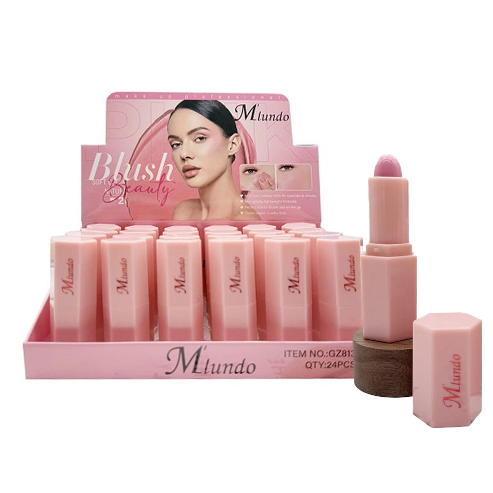 M’lundo Blush Beauty Stick – 2-in-1 Cream Blush & Lip Tint for a Natural Dewy Glow (AC01978)