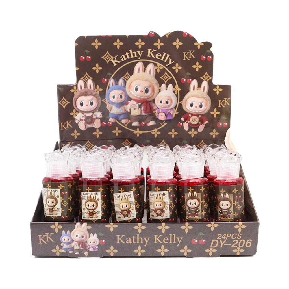 Vibrant Long-Wear Lip & Cheek Tint – Kawaii Bunny Theme Liquid Stain (Deep Berry Red) (ACO2023)