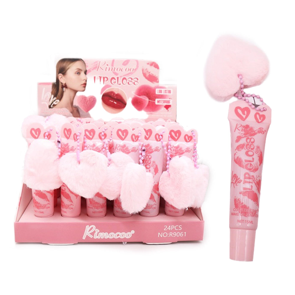 Rimocoo Heart Plush Lip Gloss – High-Shine & Ultra-Hydrating (ACO2074)