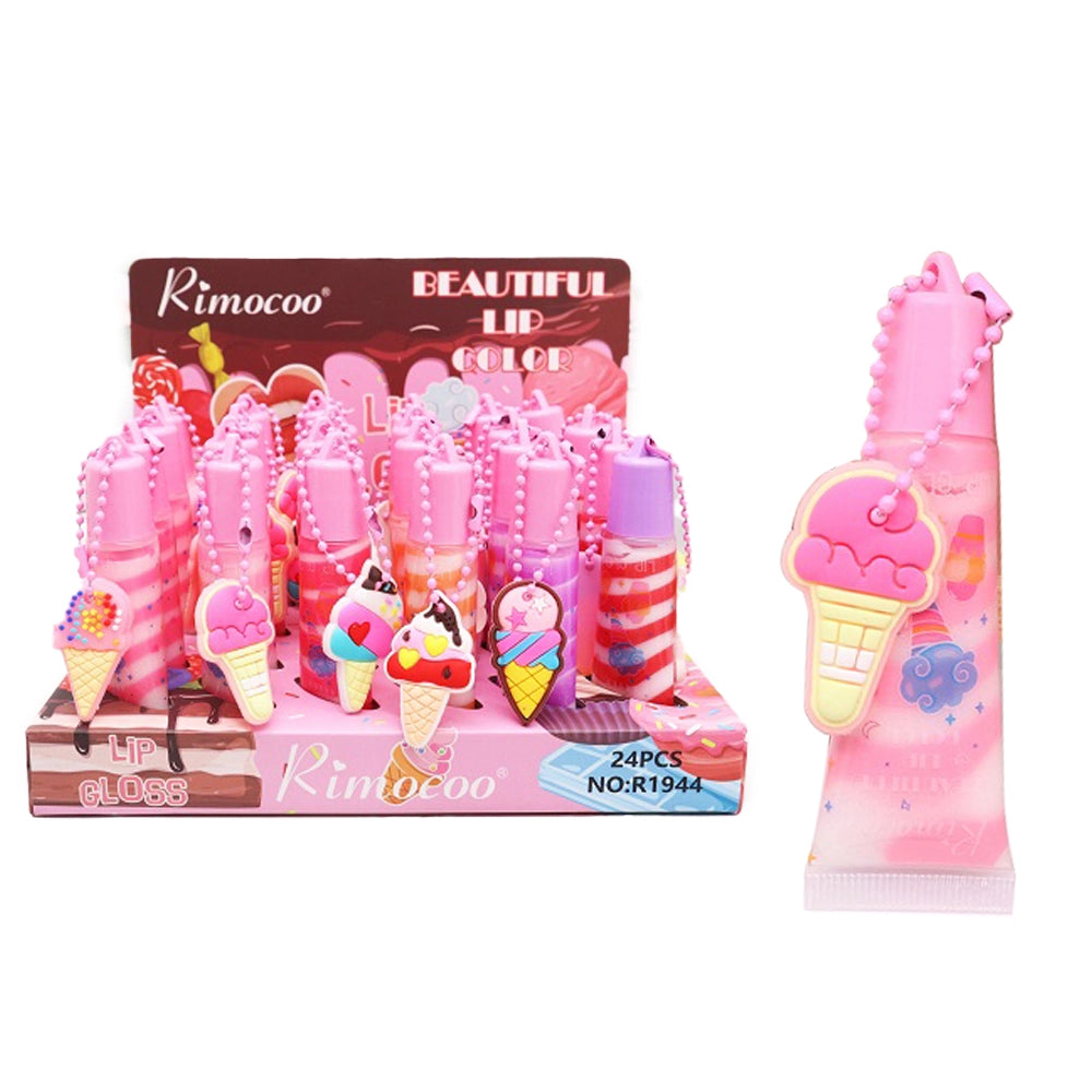 Rimocoo Sweet Treats Keychain Lip Gloss – Pastel Swirl Edition (ACO2078)
