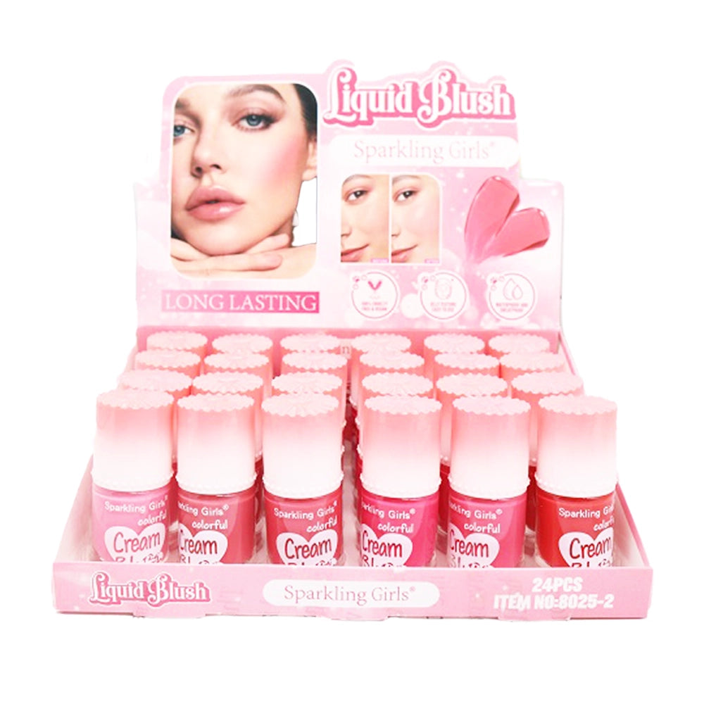 Sparkling Girls Colorful Liquid Cream Blush – Long-Lasting Dewy Glow ACO2138