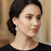 Instantly Iconic! Regal Square Crystal Dangle Earrings