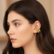 Pop Your Style! 2.5cm Bold Beaded Bubble Cluster C-Cuff Earrings