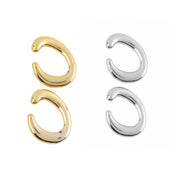 No Piercing, All Style Chunky Gold/Silver Tone Ear Cuff Set for the Viral Look