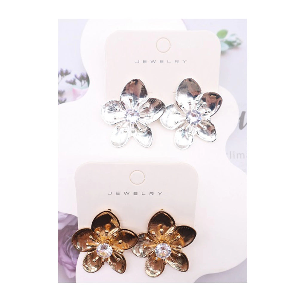 Exquisite Floral Statement Stud Earrings (AER1863)