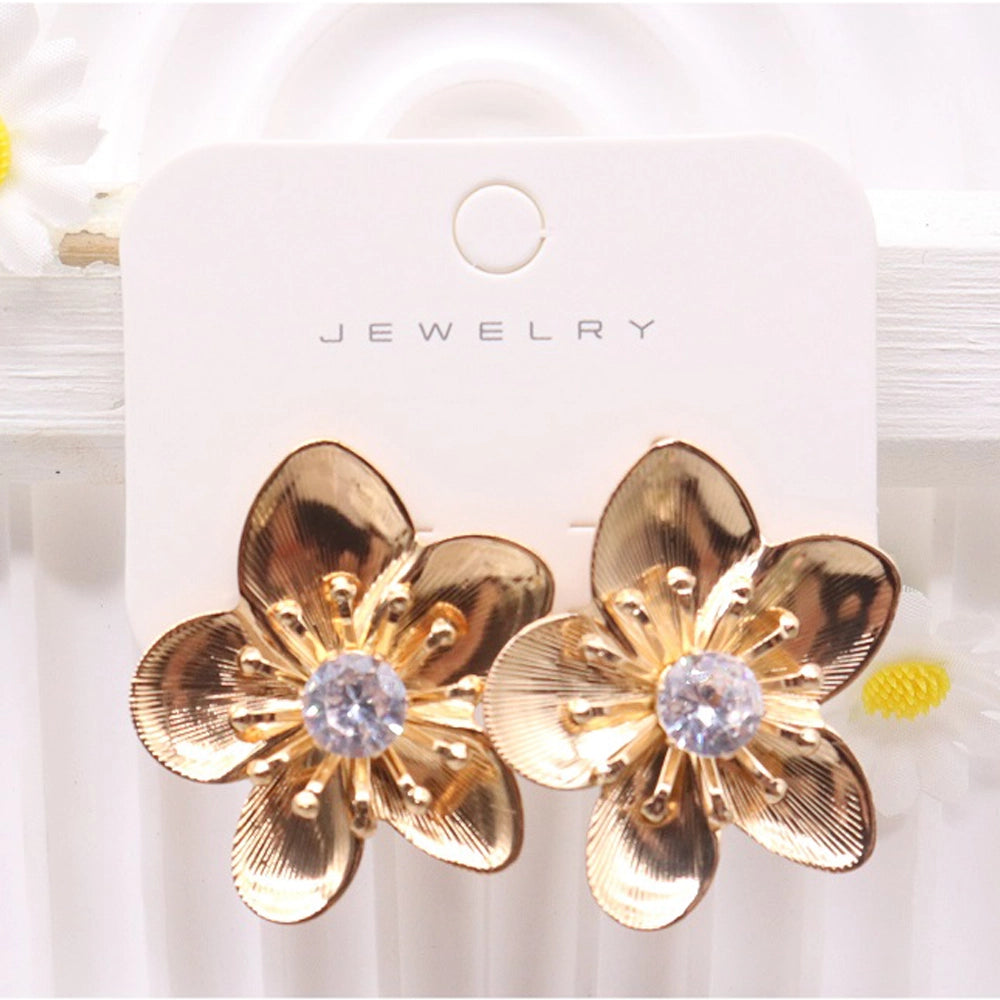 Exquisite Floral Statement Stud Earrings (AER1863)