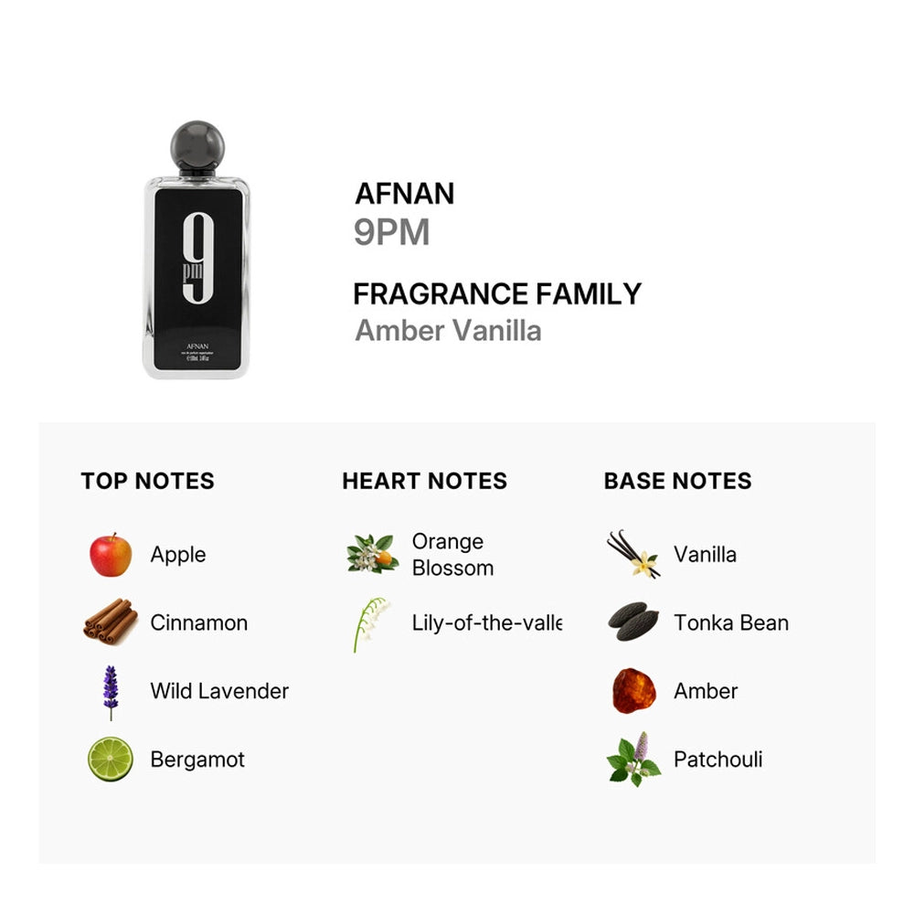 Afnan - Perfumes Men's 9PM EDP Spray 3.4 oz/100ML
