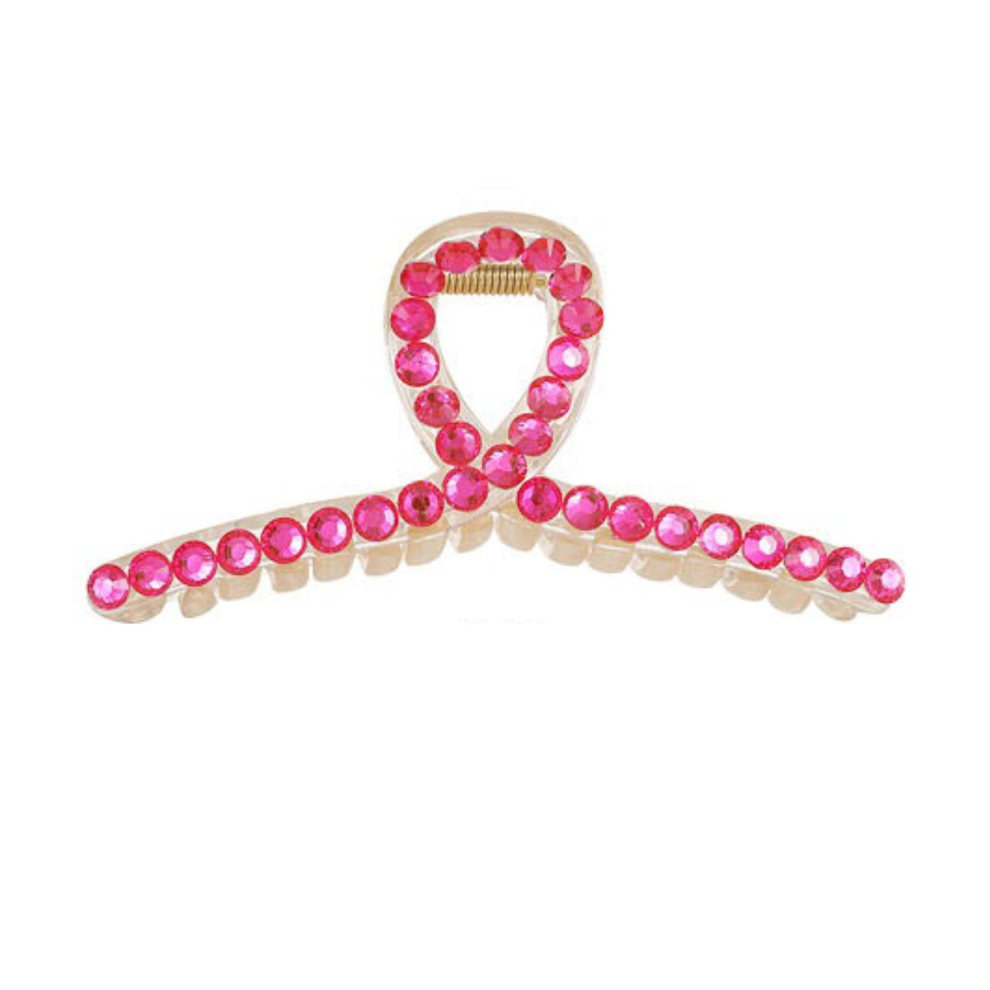 Dazzling Duo Rhinestone Twist Hair Claw Clip for Instant Sparkle