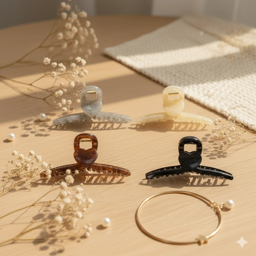 Matte Rectangle Hair Clip – Minimalist Claw Clip for Women