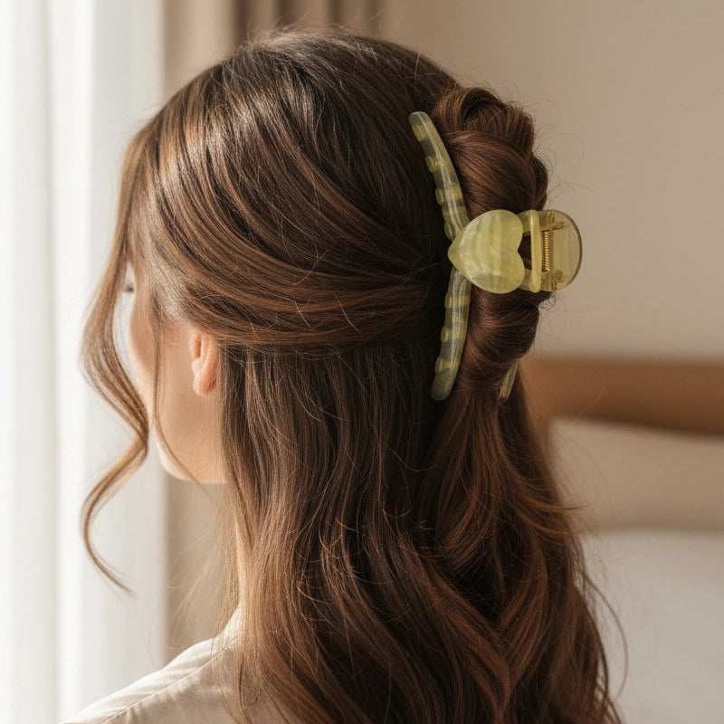 Matte Rectangle Hair Clip – Minimalist Claw Clip for Women