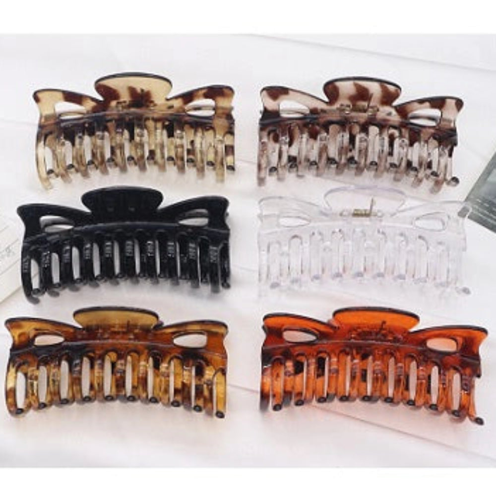 Large Tortoise Shell Non-Slip Hair Claw Clip - Strong Hold Jumbo Hair Clamp for Thick Hair (AHR1889)