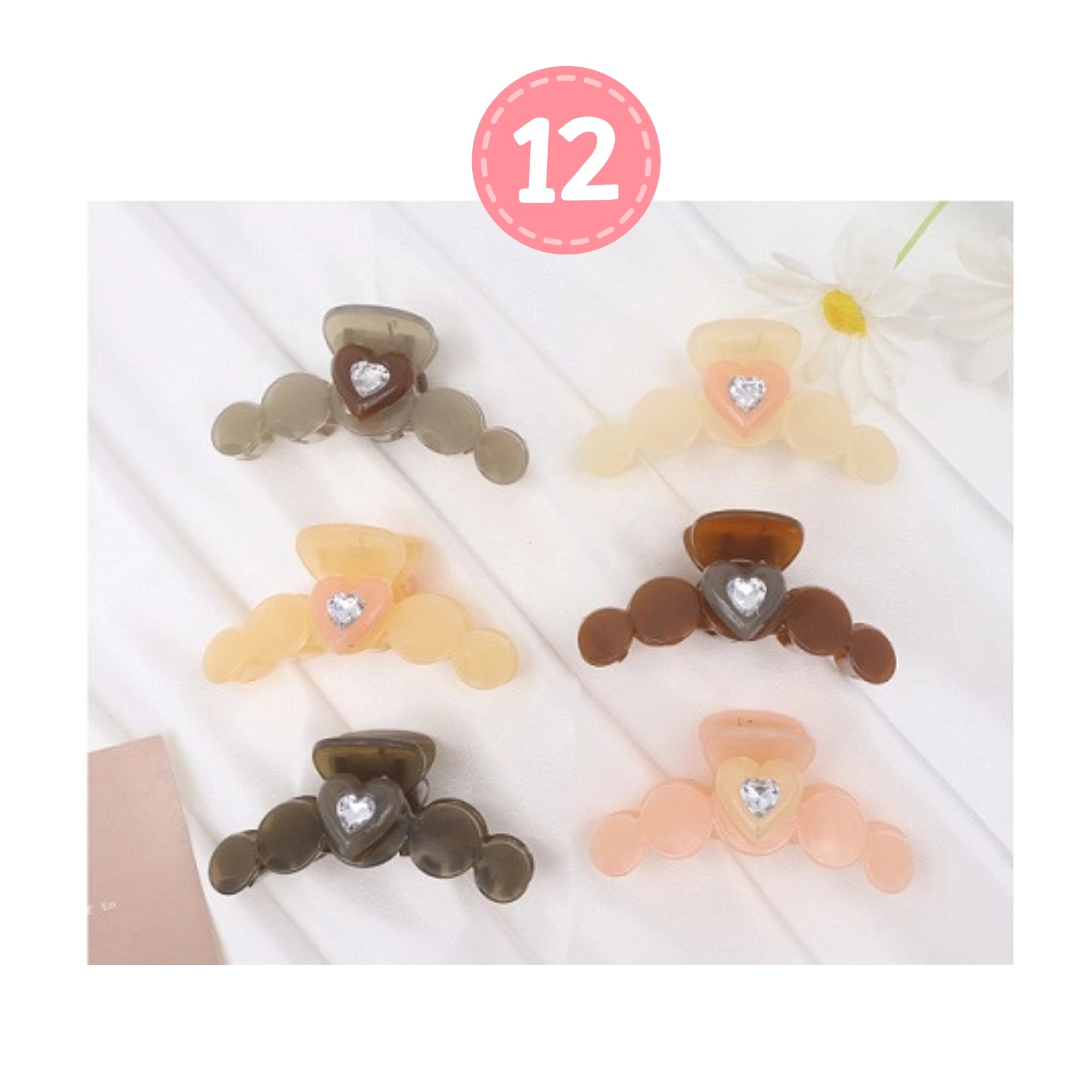 Elegant Pearl Hair Clip for Women – Matte Claw Clip for Thick Hair