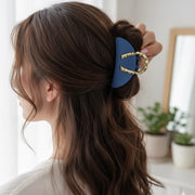 atte Purse/Handbag Claw Clips | Gold Handle Hair Grip | Chic Solid Color Hair Accessories