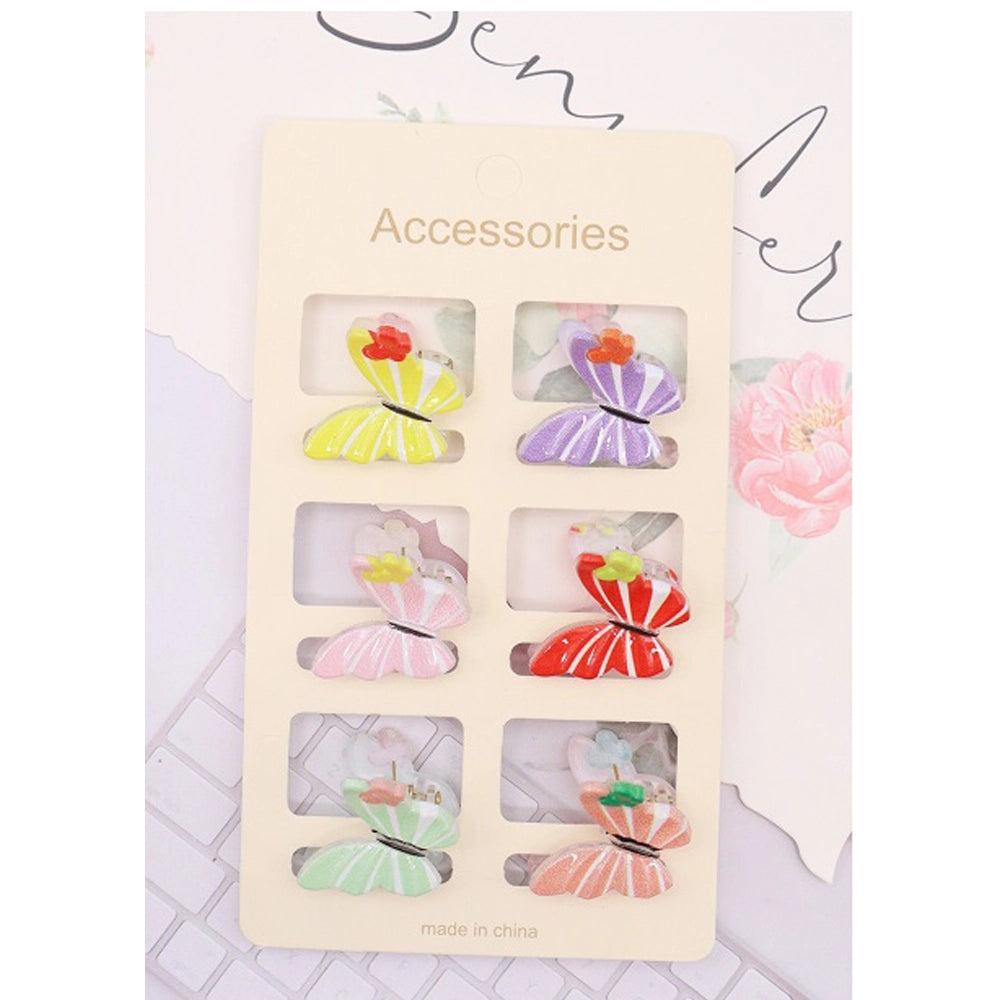 Vibrant Butterfly Mini Claw Clips (AHR2179)