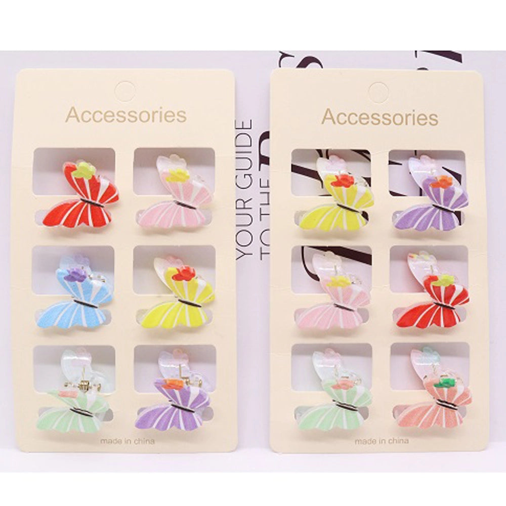 Vibrant Butterfly Mini Claw Clips (AHR2179)