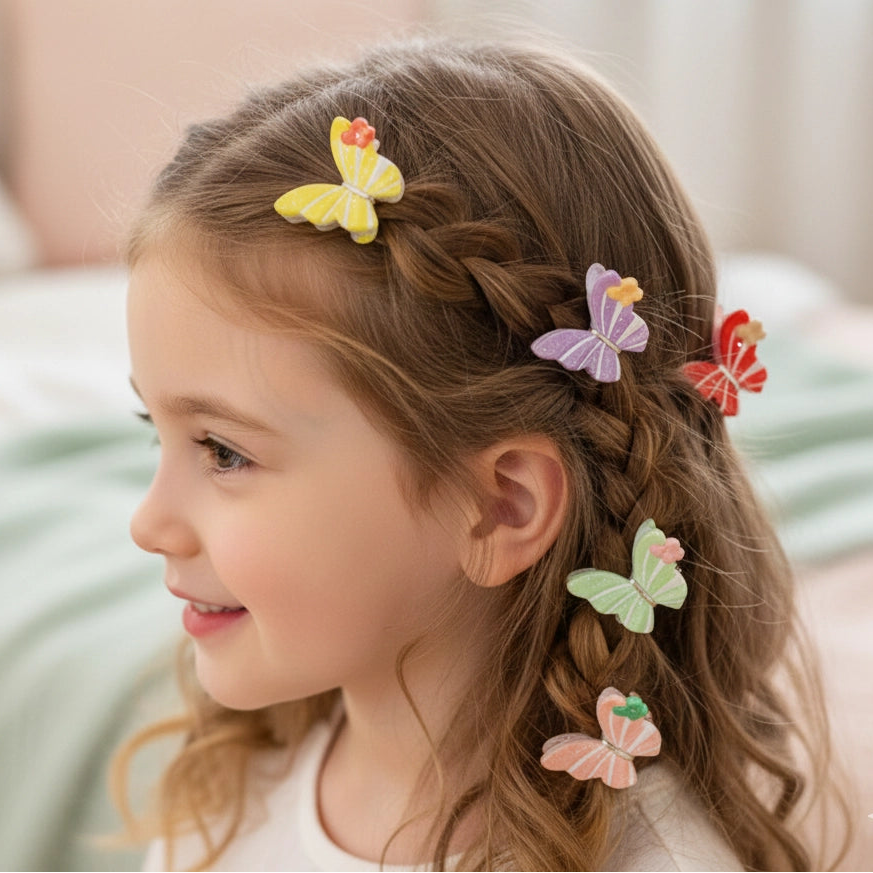 Vibrant Butterfly Mini Claw Clips (AHR2179)