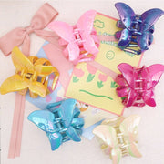 Iridescent Butterfly Claw Clips - Shimmering Y2K Hair Accessories (AHR2199)
