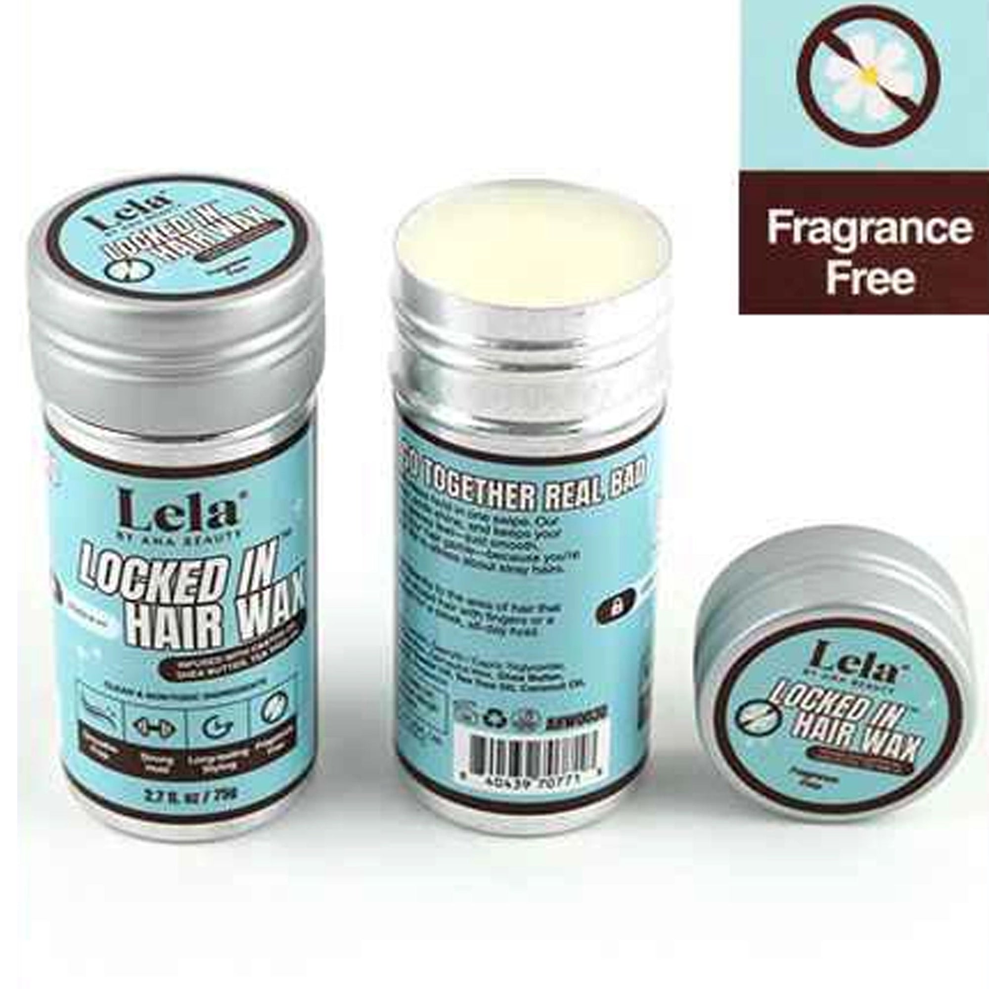 Lela - Locked In Hair Wax - Fragrance Free