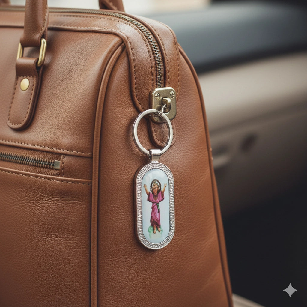 Santo Niño / Child Jesus Medallion Keychain
