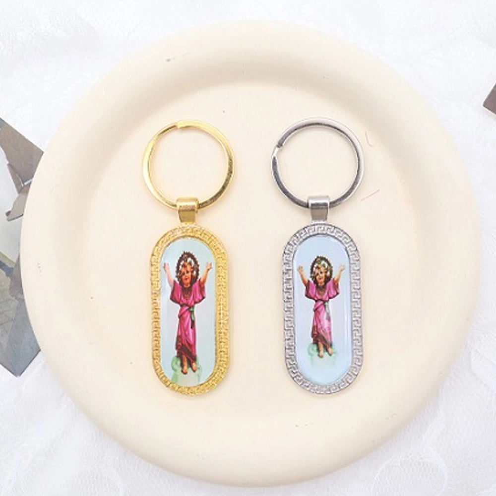 Santo Niño / Child Jesus Medallion Keychain