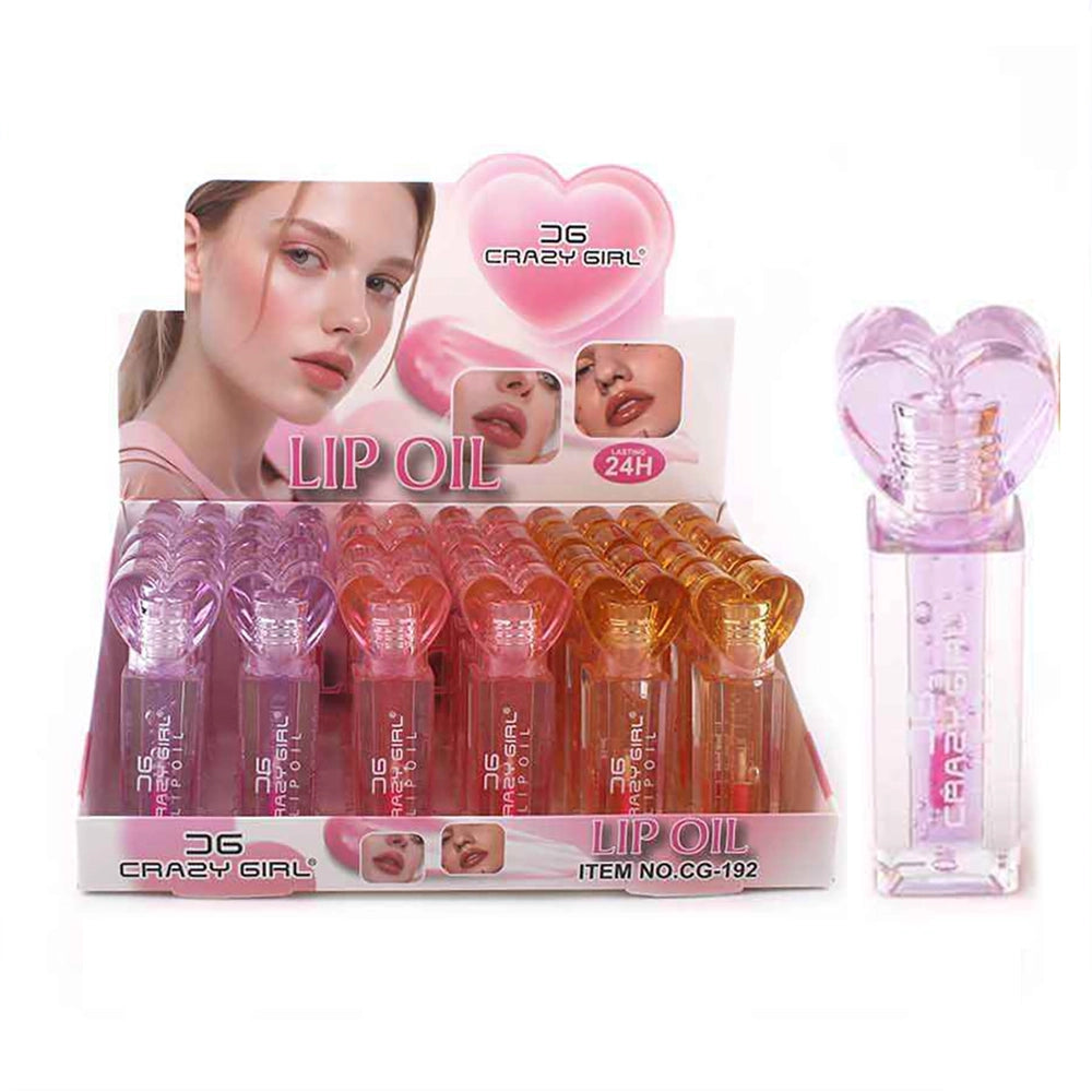 Crazy Girl Heart-Top Hydrating Lip Oil – Long-Lasting Gloss & Care (ANV-0222)