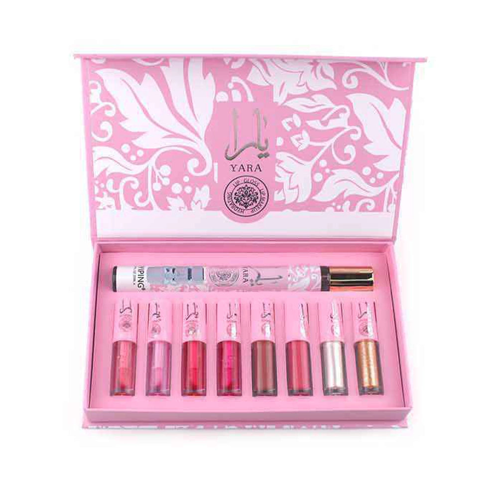 YARA by SIYIPING 9-Piece Lip Gloss and Fragrance Set (ANV-0373)