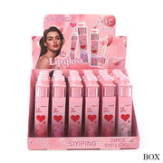 24-Piece Lip Gloss Set - Cute Heart-Themed Liquid Lip Tint with Decorative Wand (ANV-0407)
