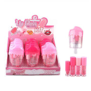 Cute Popsicle Lip Gloss 12-piece Display (ANV-0431)