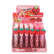 Magic Strawberry Scented Lip Gloss – 24pc Display Set (ANV-0434)