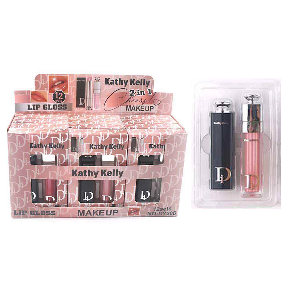 Kathy Kelly 2-in-1 Lip Balm & Lip Gloss Duo (ANV-0444)
