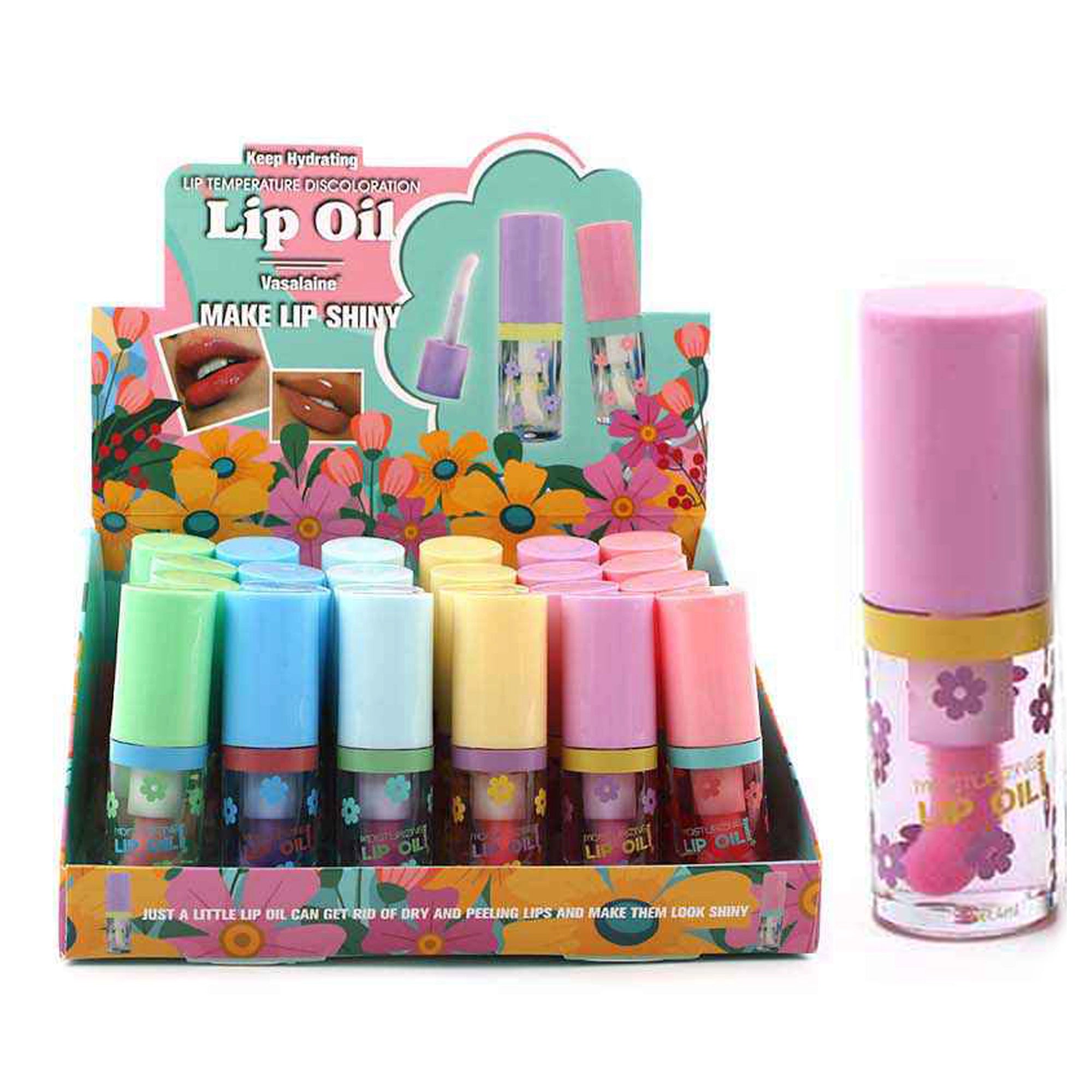 Lip Oil Set – Temperature Color Changing Lip Gloss for Dry Lips, Hydrating & Moisturizing Lip Gloss Oil, High-Shine Tinted Lip Stain Plumper (ANV-0865)