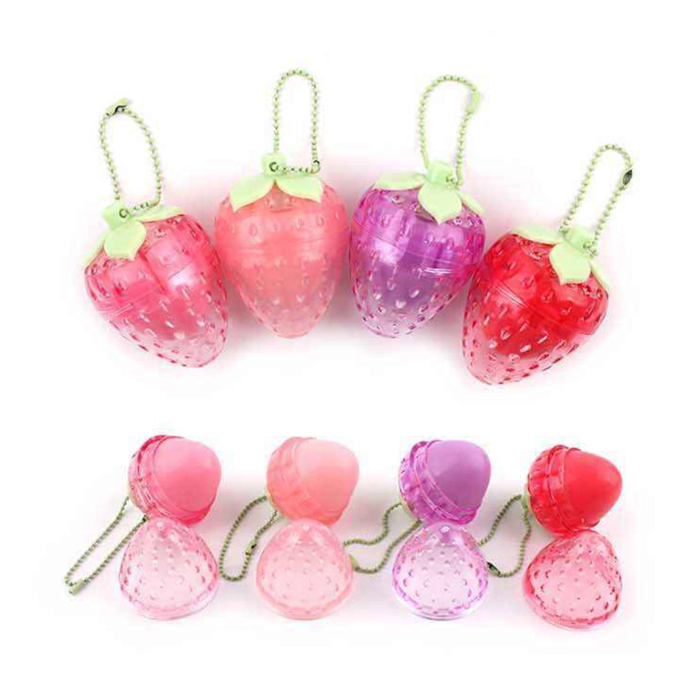 Cute Strawberry-Shaped Fruit Lip Balm (ANV-0877)