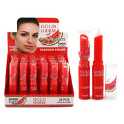 Gold Grem Watermelon Moisturizing Lipstick – 24-Piece (ANV-0886)