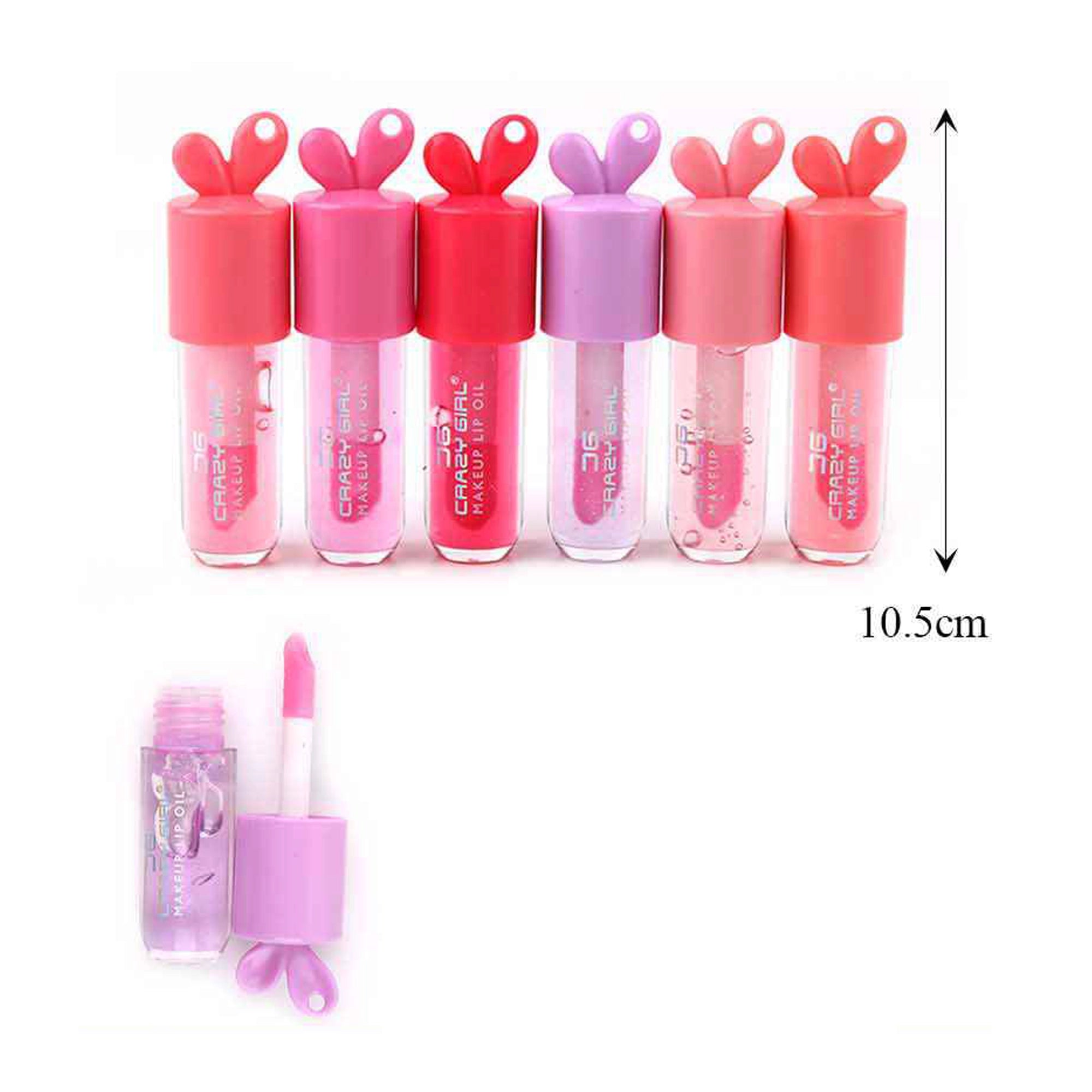 Magical Glow: Rabbit-Top Color-Changing Lip Oil Set 24pc (ANV-0980)