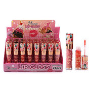 Sweet Cake High-Shine Lip Gloss Display Set – 24 Pcs (ANV-1070)