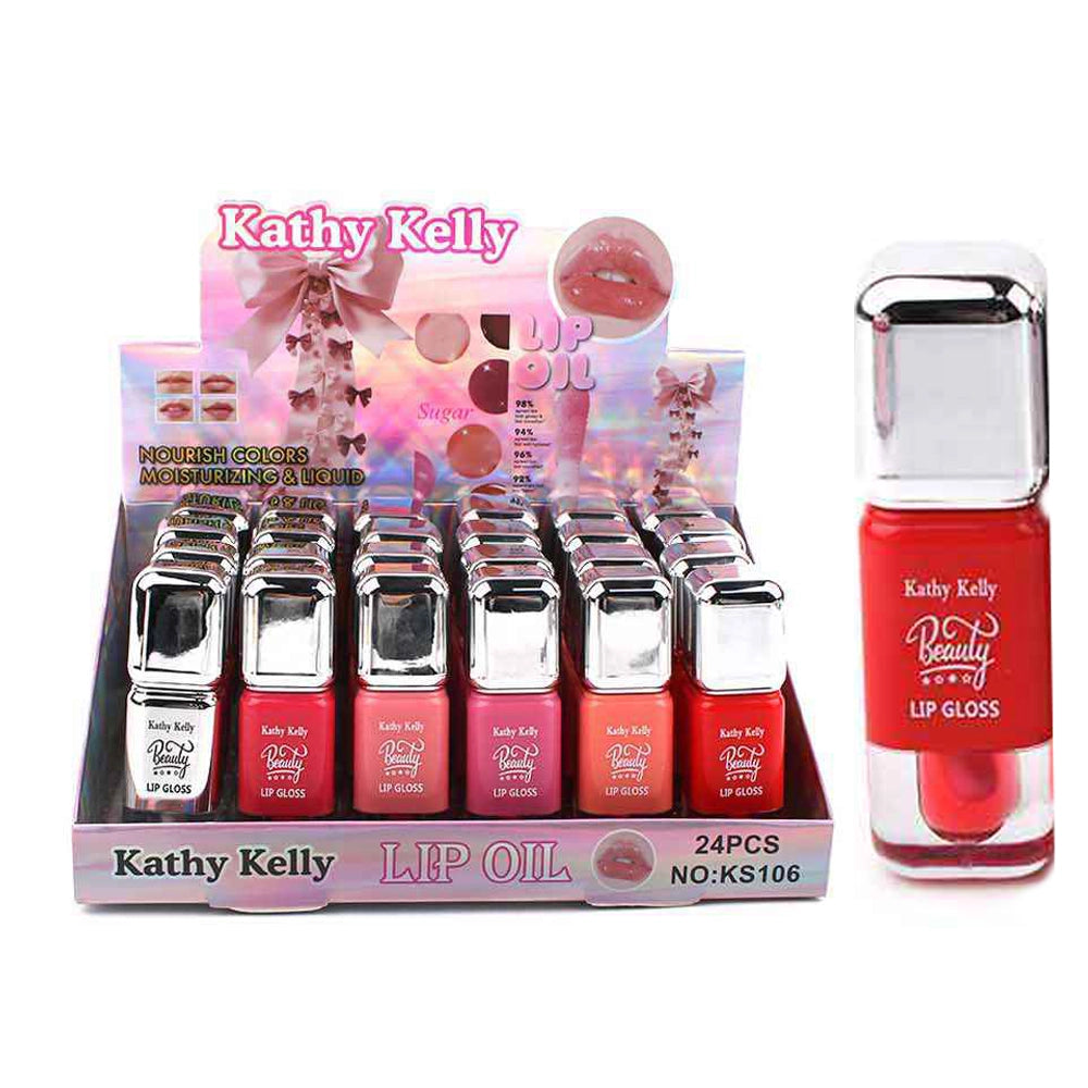 Kathy Kelly Nourishing Lip Oil & Gloss Set – 24pc (ANV-1124)