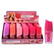 Beauty Magic Lip Oil Bulk Set (24-Pack) – Waterproof, Long-Lasting Hydrating Lip Gloss in Assorted Pink and Coral Shades (ANV-1395)