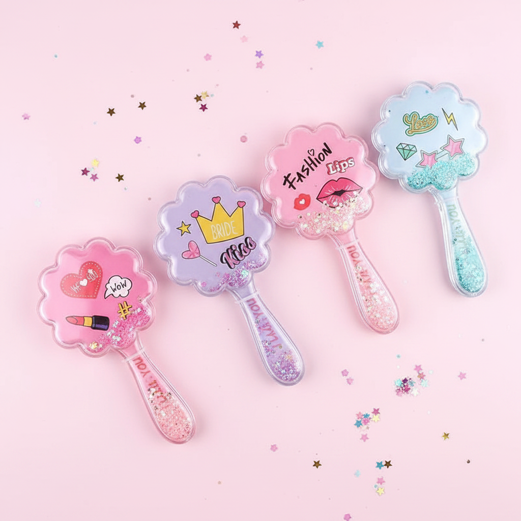 Cute Glitter Hair Comb/Brush (ANV-1452)