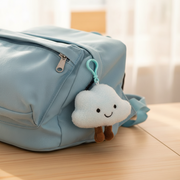 Cute Plush Cloud Keychain Bulk Pack (12pcs) – Mini Smiling Cloud Backpack Clips, Kawaii Stuffed Toy Charms for Kids, Party Favors, Goodie Bags (ANV-1473)