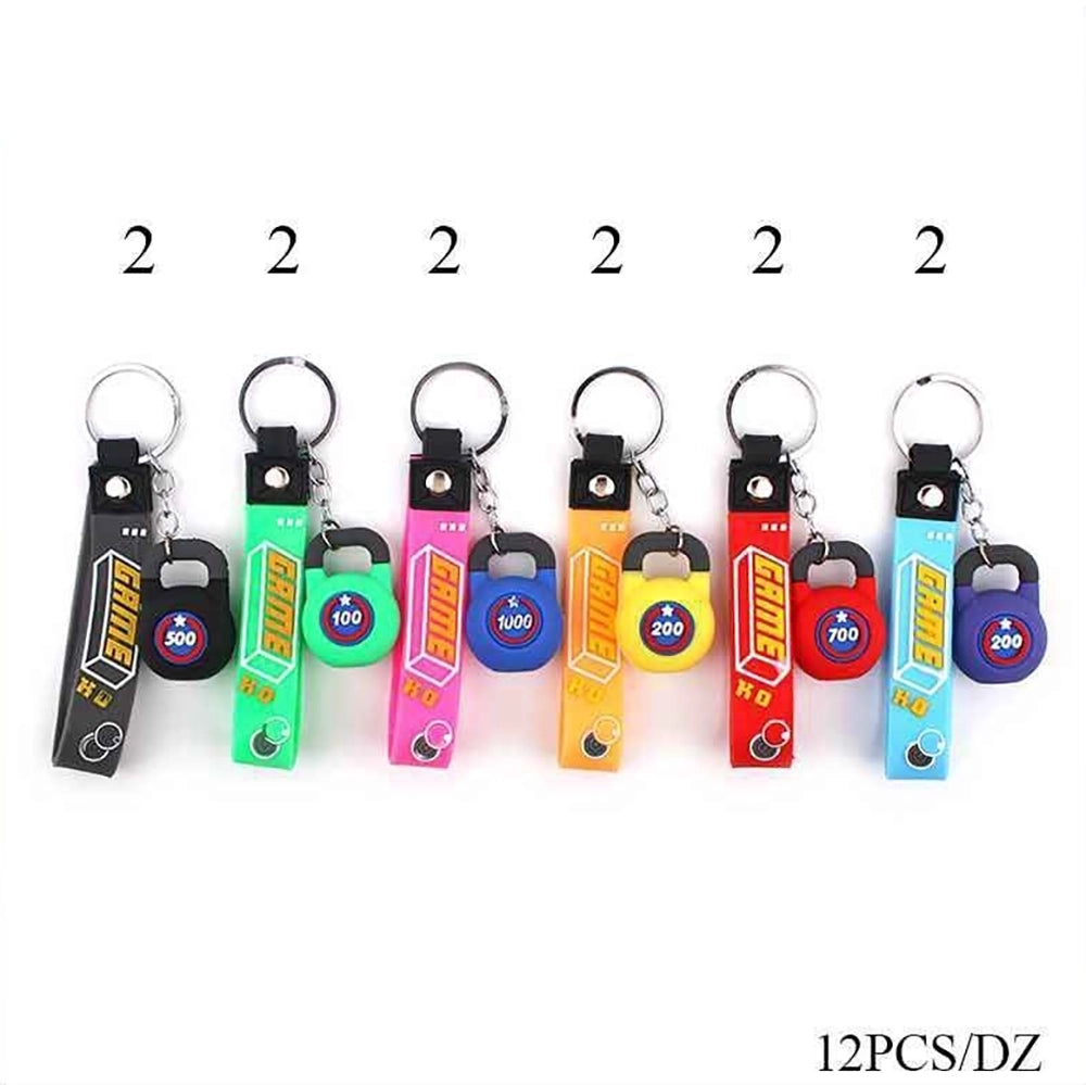 Stylish "GAME KO" Kettlebell Keychain – Vibrant Fitness-Themed Accessory (ANV-1480)