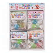 3pc Mini Dumpling Squishy Stress Relief Balls – Clear Colorful Mochi Squeeze Toys Set (ANV-1707)
