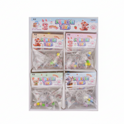 24-Pack Clear Dumpling Squishy Stress Reliever Toys – 5cm Mochi Fidget Squeeze Toy Bulk Display Box (ANV-1708)