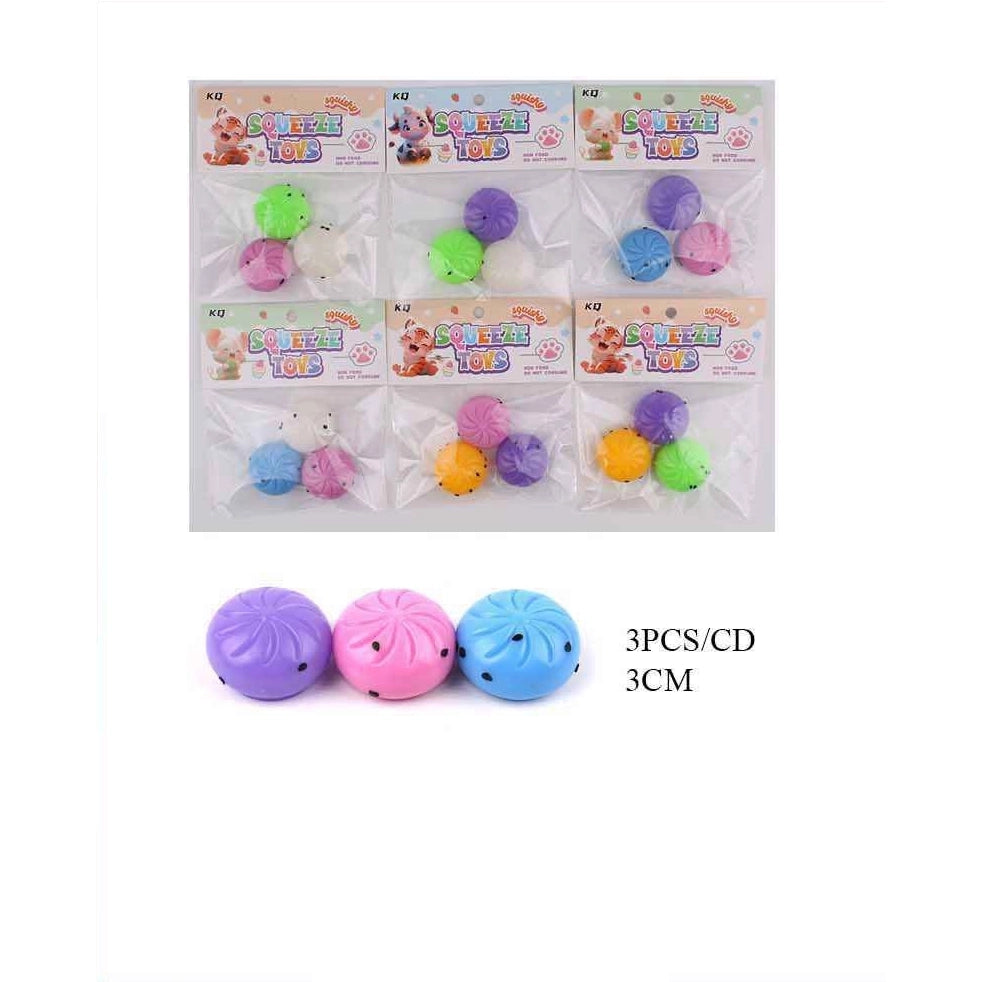 3cm Mini Mochi Squishy Toys (24-Pack Box) – Colorful Squeeze Stress Relief Fidget Toys for Kids & Party Favors (ANV-1709)