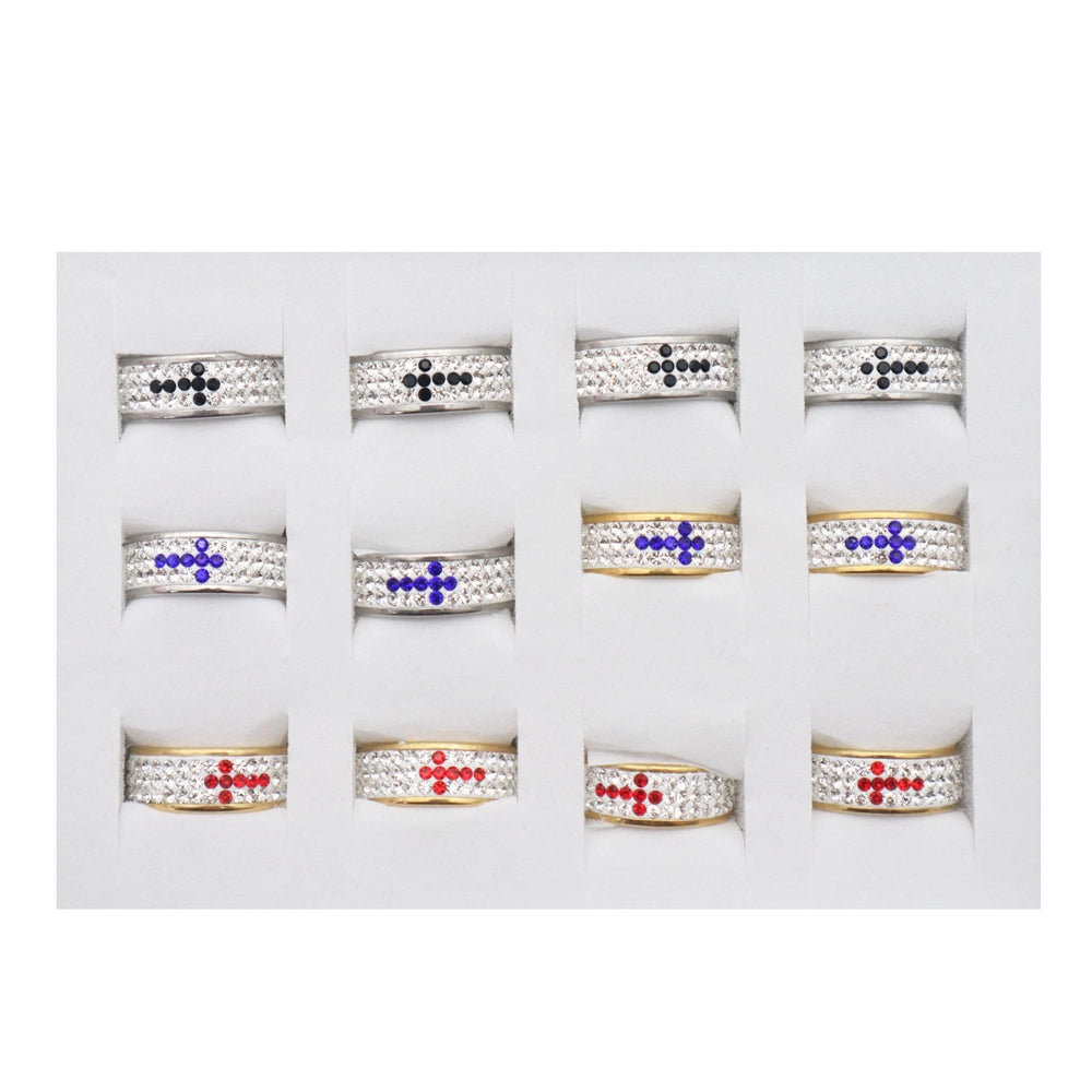 Sparkling Cross Eternity Ring: Faith & Glamour Combined