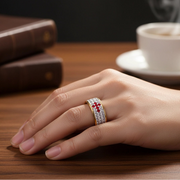 Sparkling Cross Eternity Ring: Faith & Glamour Combined