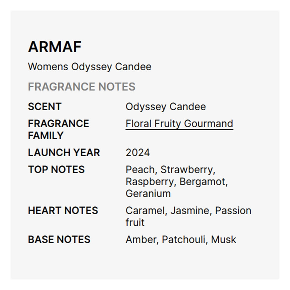 Armaf Odyssey Candee Special Edition – Eau de Parfum for Women