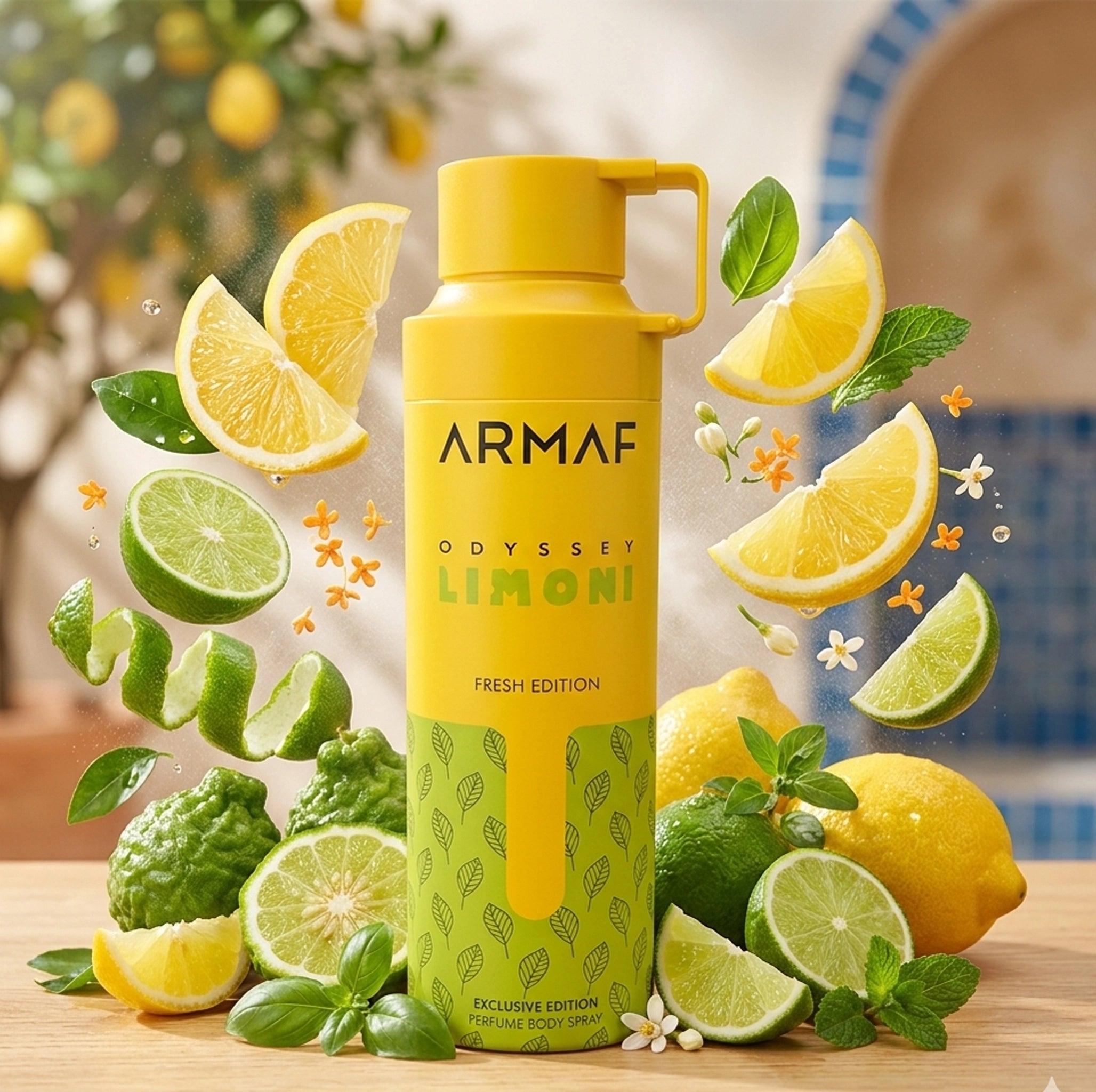 Armaf Odyssey Limoni Eau De Parfum – Fresh Citrus Aromatic Fragrance for Men