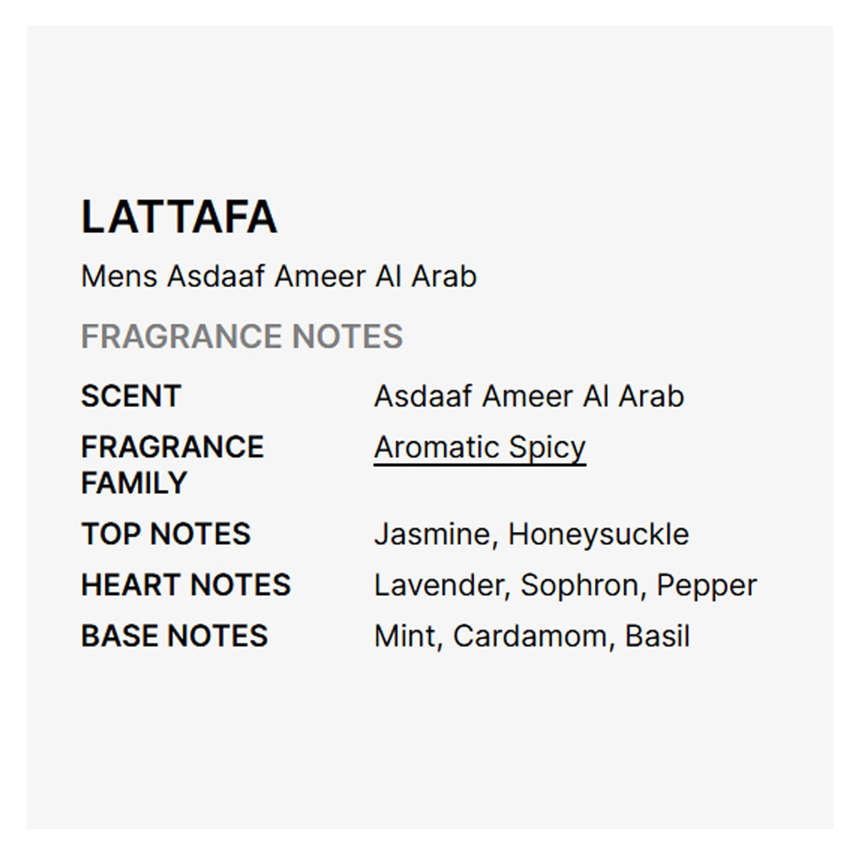 Lattafa - Asdaaf Ameer Al Arab Eau de Parfum Spray for Men 3.4 oz (100 ml)