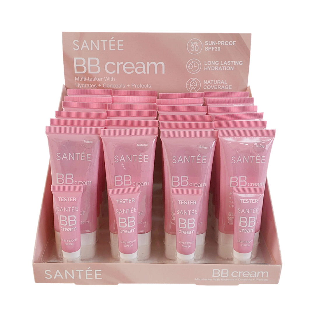 Santée BB Cream SPF 30 – Multi-Tasking Foundation, Hydrating Concealer & Sun Protection (30ml)