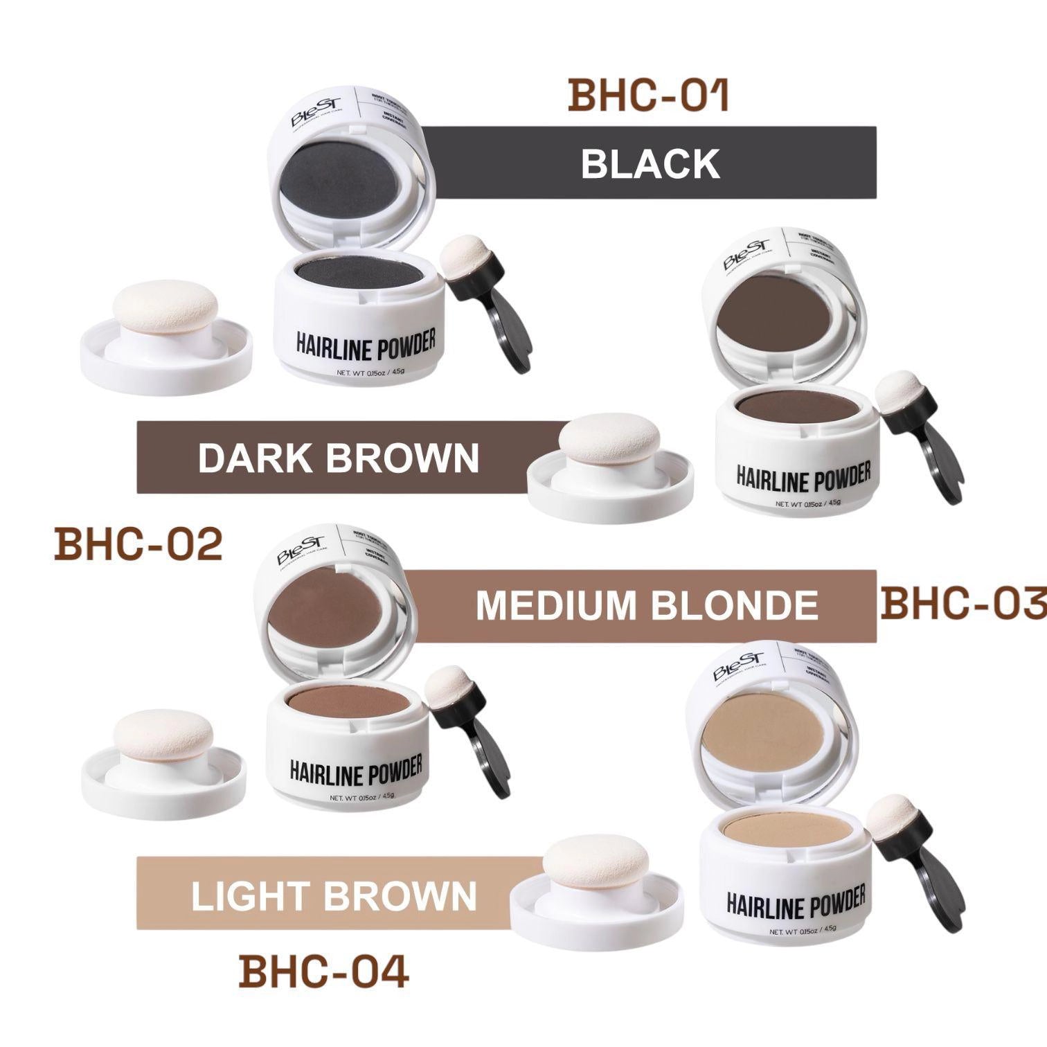 Blest - Hairline Powder Instant Coverage (Dark Brown)
